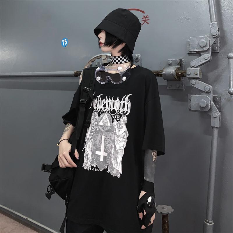 Cross T-Skirt Short Sleeve Plus Size