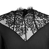 Stitching Lace Black Dresses Sexy