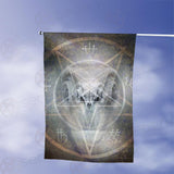 BLACK MASS MONTAGE OCCULT GOAT SKULL SDN-1012 Flag