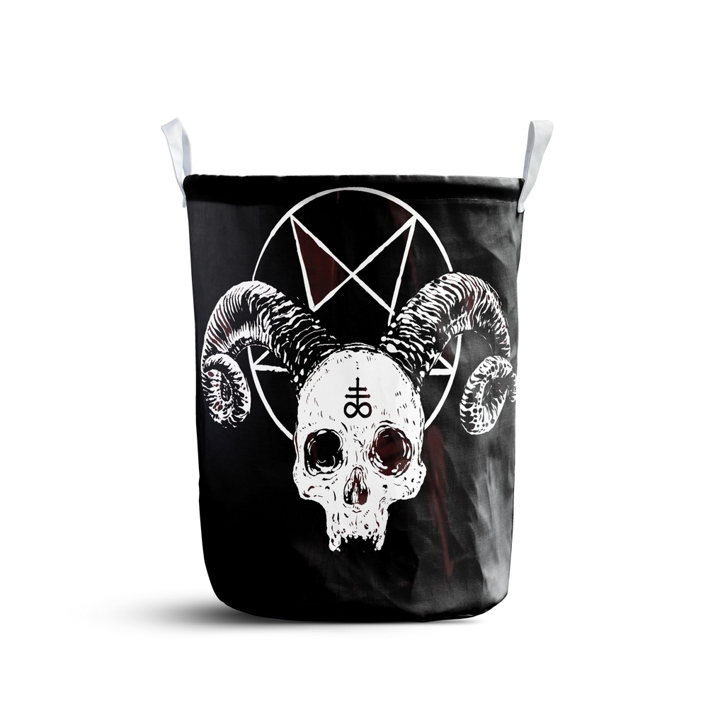 Satanic Goat Head Laundry Basket