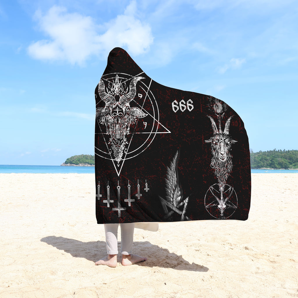 Satanic Hooded Blanket