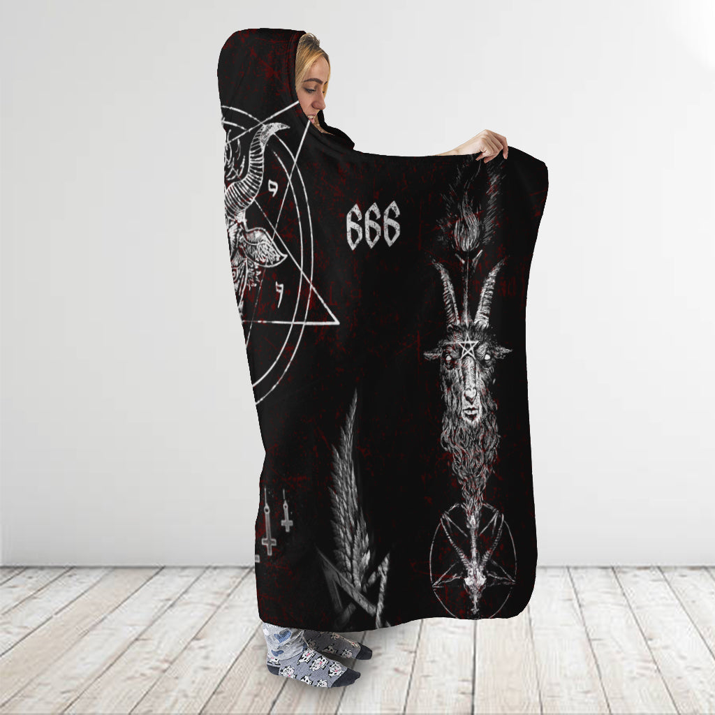 Satanic Hooded Blanket