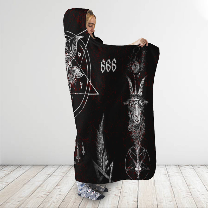Satanic Hooded Blanket