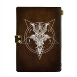 666 SINNER LEATHER NOTEBOOK - PASSPORT HOLDER - WALLET