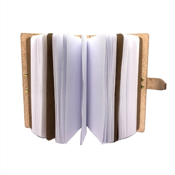 SATANIC 5 LETTERS LEATHER NOTEBOOK - PASSPORT HOLDER - WALLET