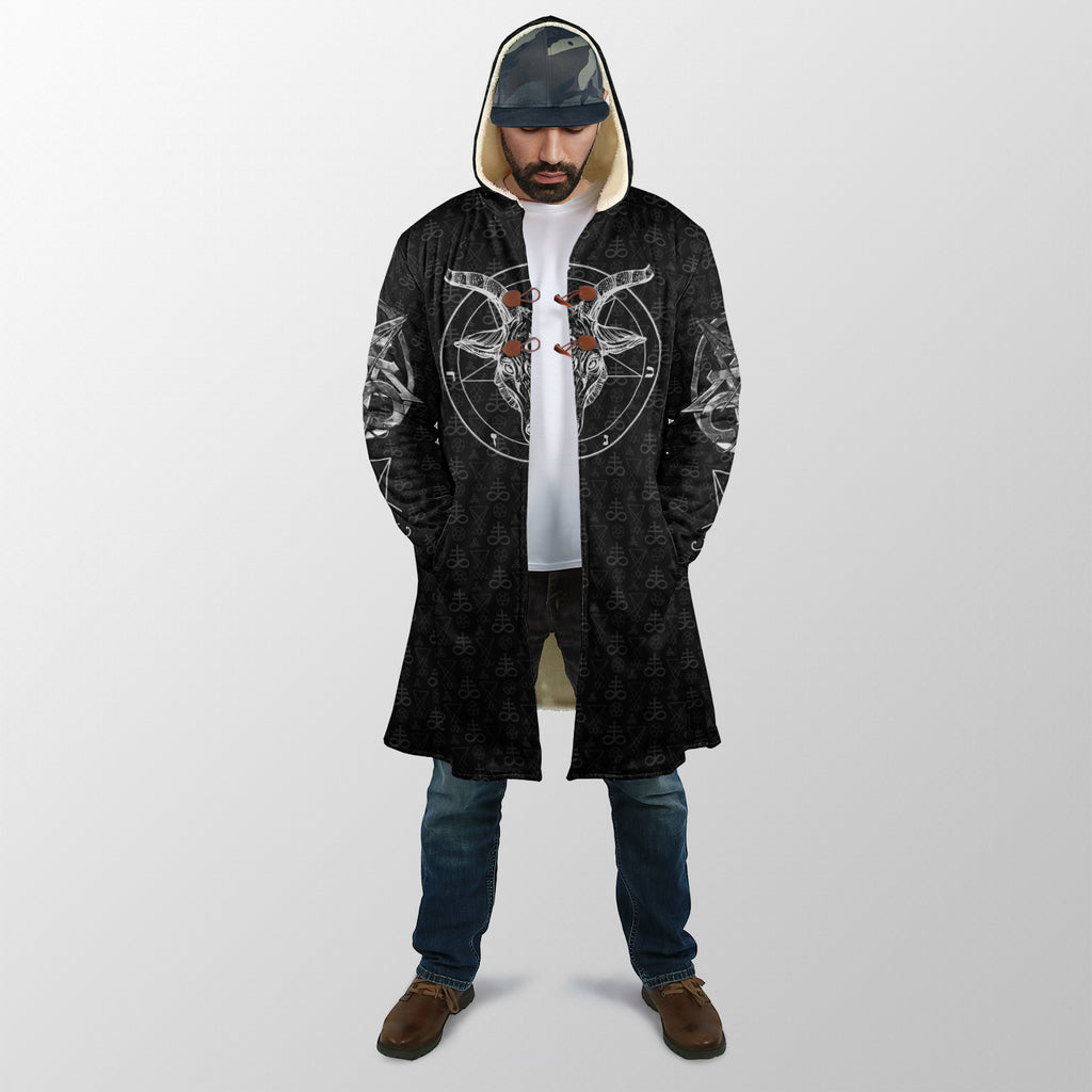 Satanic 5 Letters Dream Coat - Plus Size Cloak (No Bag)