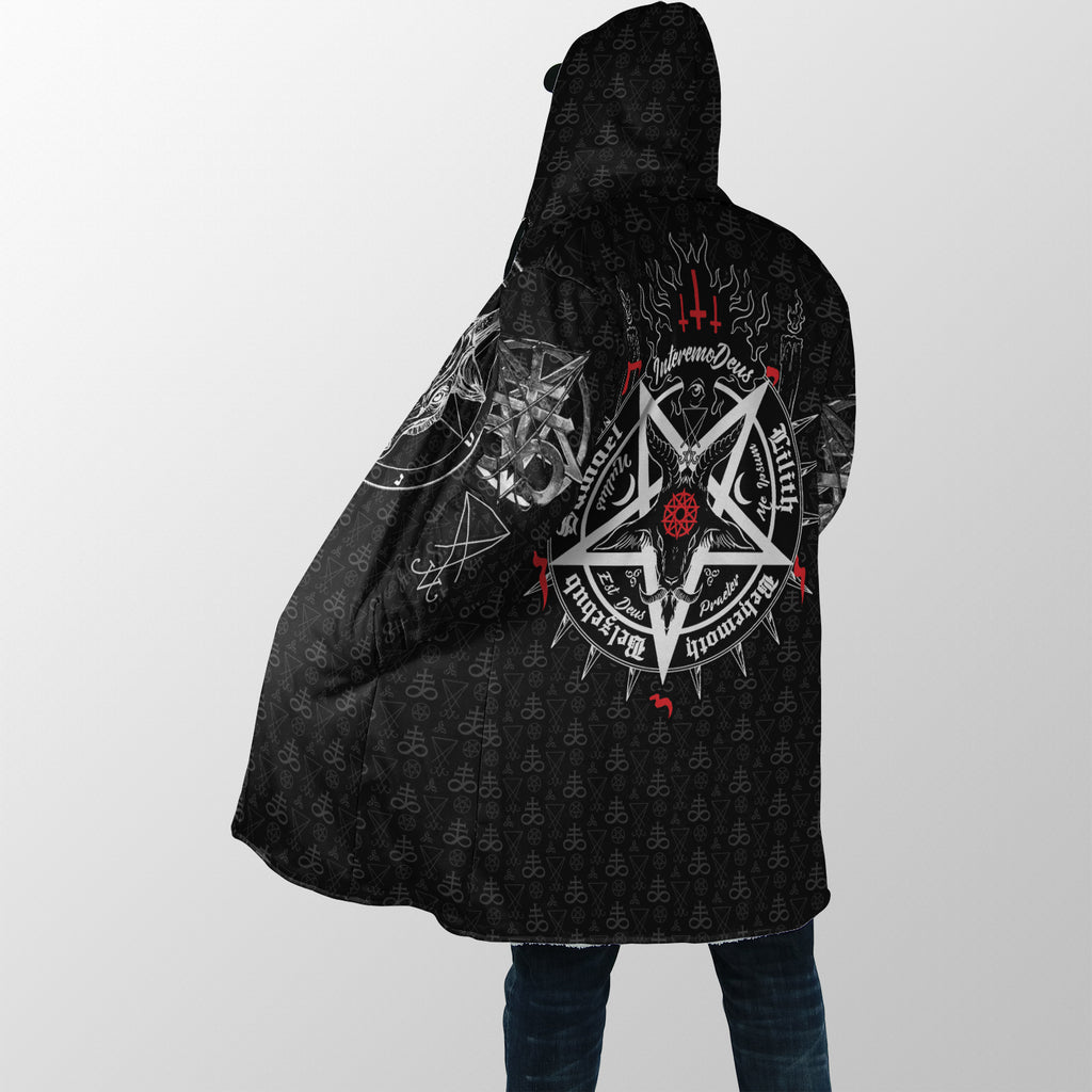Satanic 5 Letters Dream Coat - Plus Size Cloak (No Bag)