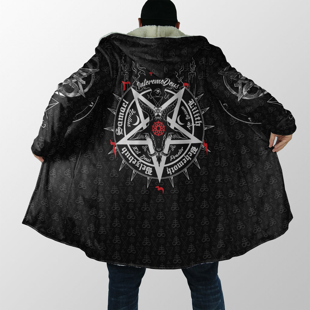 Satanic 5 Letters Dream Coat - Plus Size Cloak (No Bag)