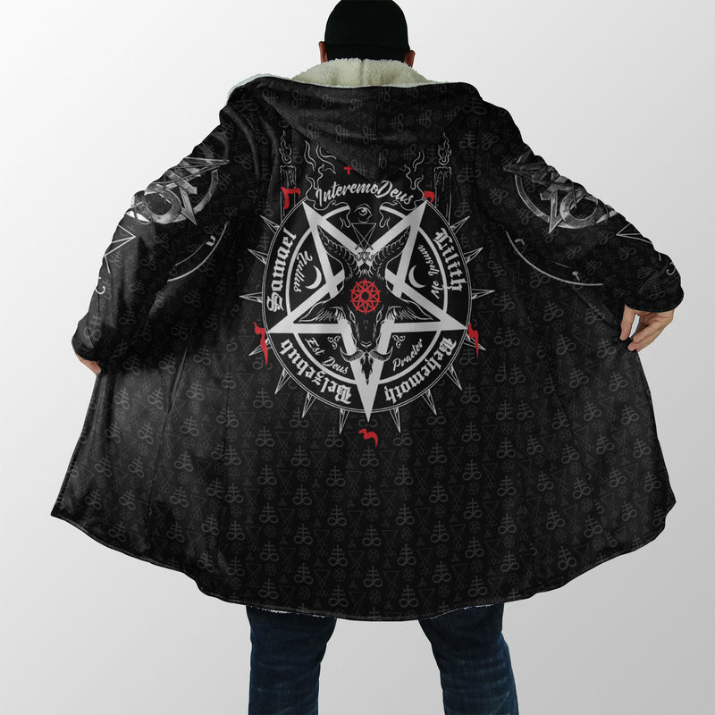 Satanic 5 Letters Dream Coat - Plus Size Cloak (No Bag)