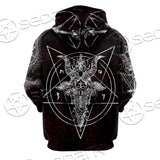 Satanic Hoodie Raglan Sleeve