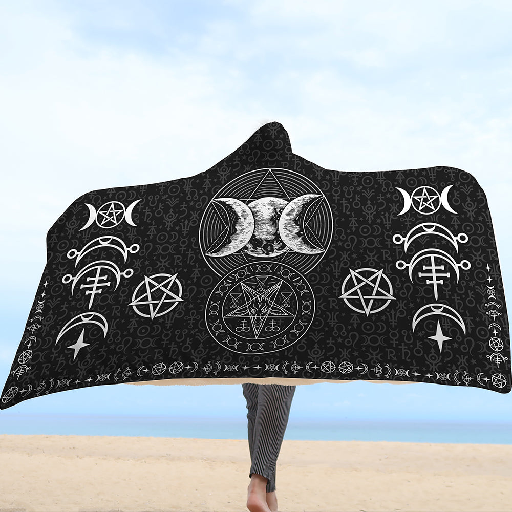 Triple Moon Hooded Blanket