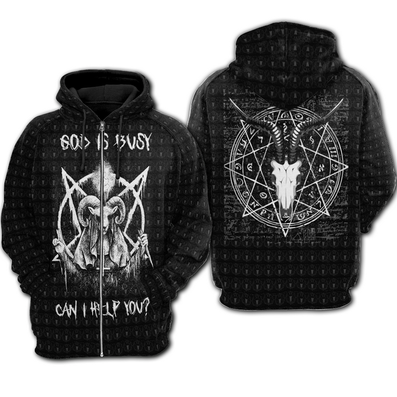 Can I Help You Hoodie Raglan Sleeve Zip-up