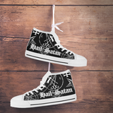 Unisex High Top Canvas Shoes - Hail Satan