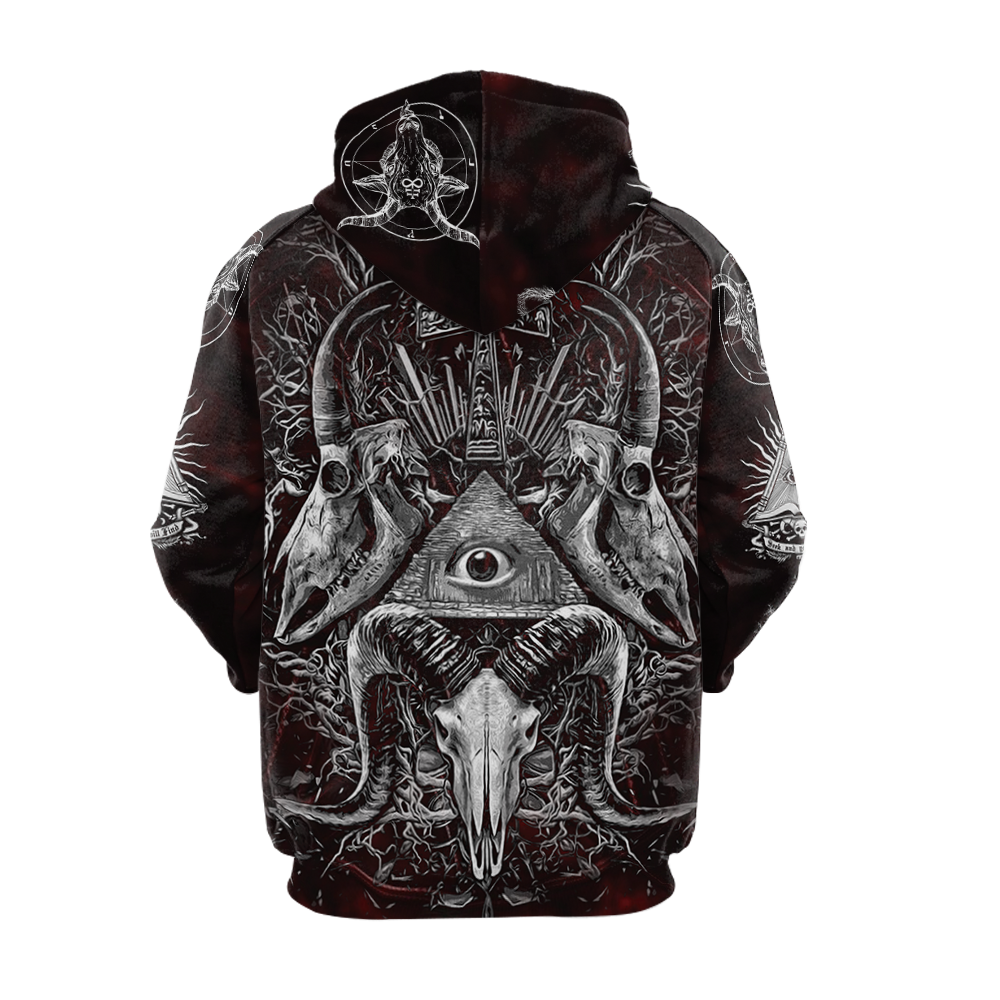 All Seeing Eye Hoodie Raglan Sleeve