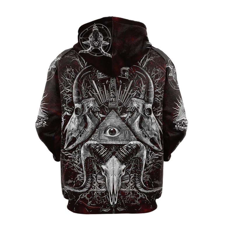 All Seeing Eye Hoodie Raglan Sleeve