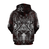 All Seeing Eye Hoodie Raglan Sleeve