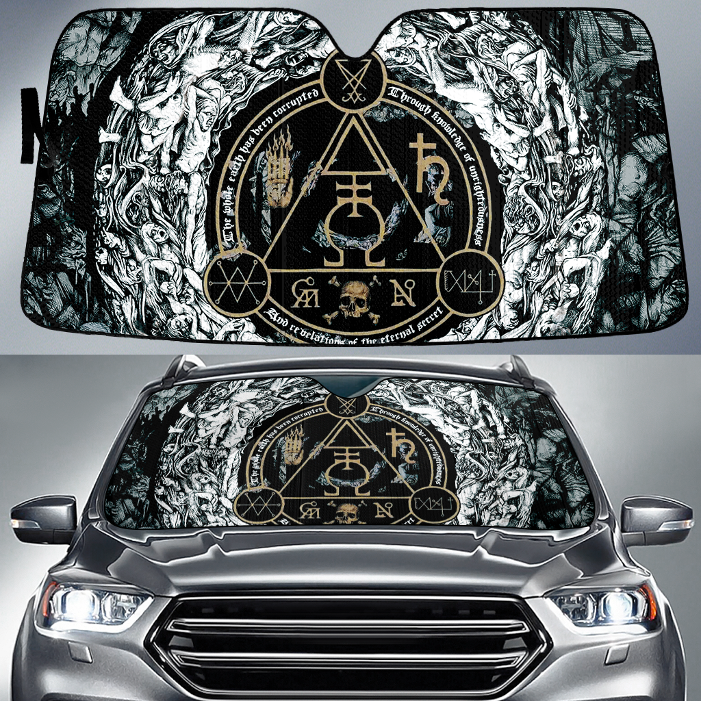 Satanic Auto Sun Shade