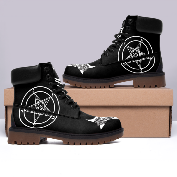 Satanic Demon Gothic Witch Men's Boots