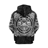 Skull Baphomet Zip-up Hoodie