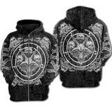 Skull Baphomet Zip-up Hoodie