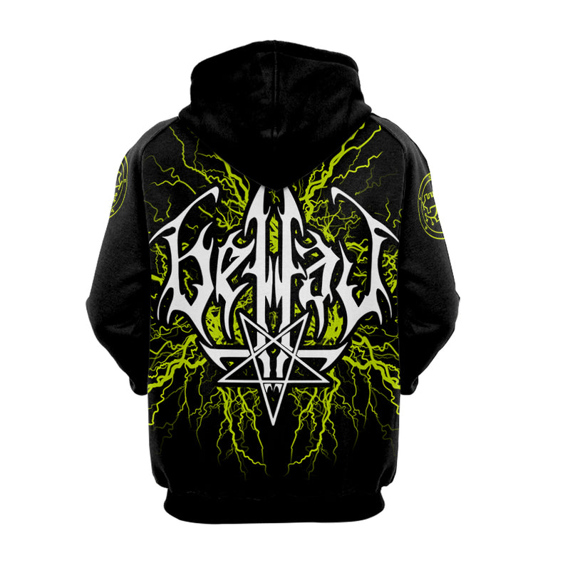 Belial Hoodie Raglan Sleeve Zip-up