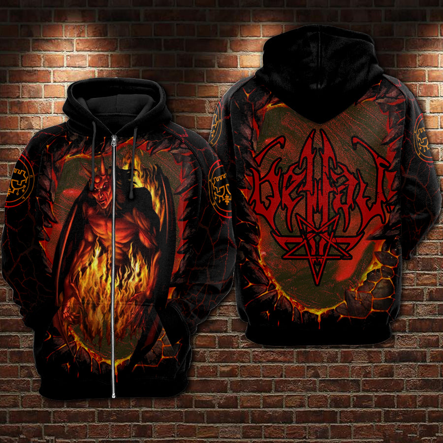 Belial 2 Hoodie Raglan Sleeve Zip-up
