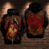 Belial 2 Hoodie Raglan Sleeve Zip-up