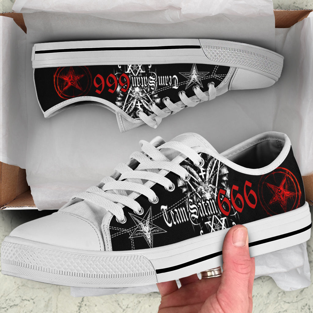 Satanic H60 Low Top Canvas Shoes