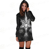 3D ALL OVER SATANIC Hoodie Dress