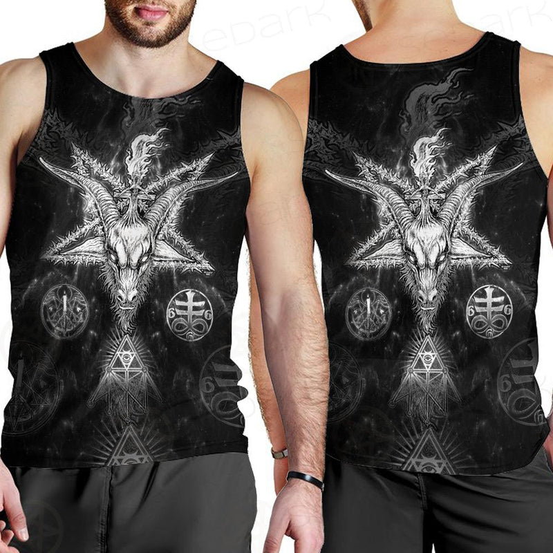 3D ALL OVER SATANIC Men Tank-tops