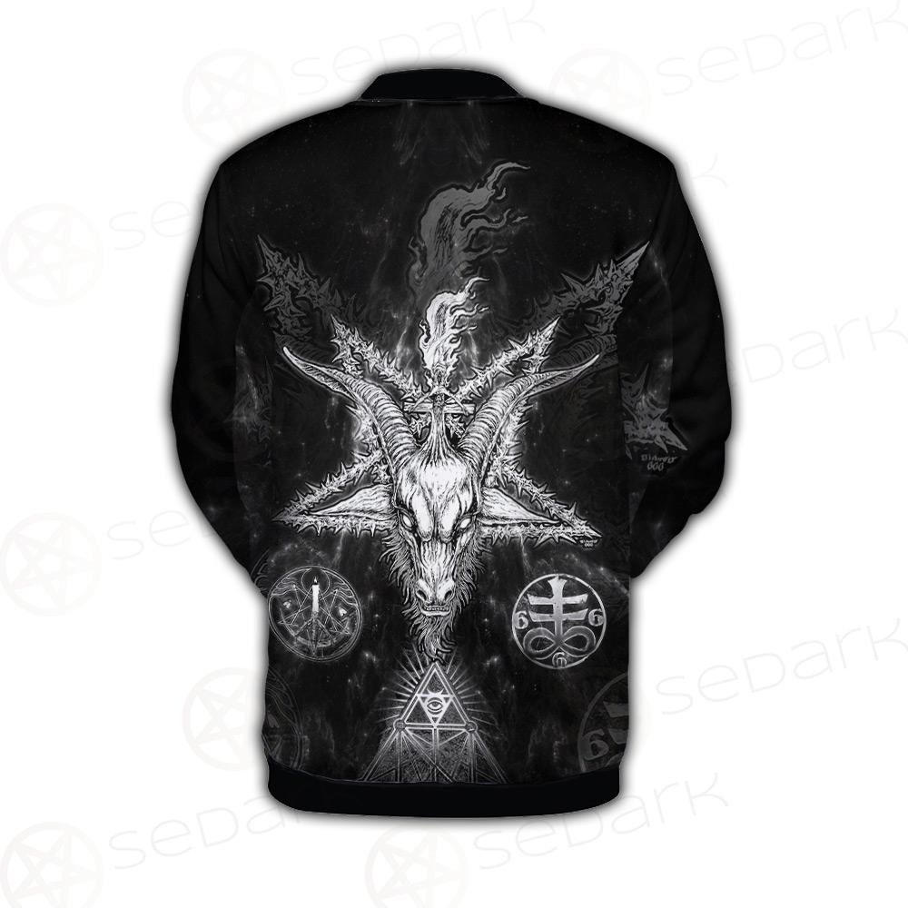 3D ALL OVER SATANIC Button Jacket