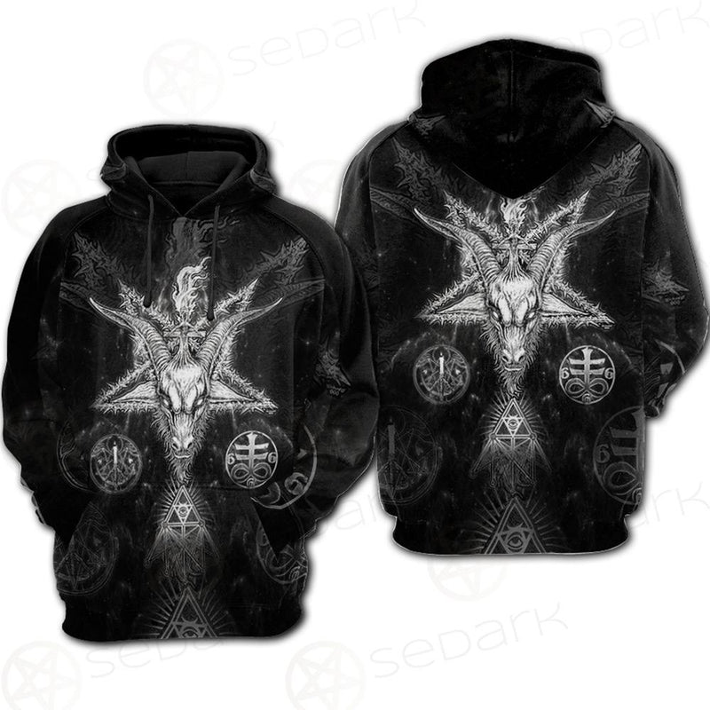 3D ALL OVER SATANIC Hoodie Raglan