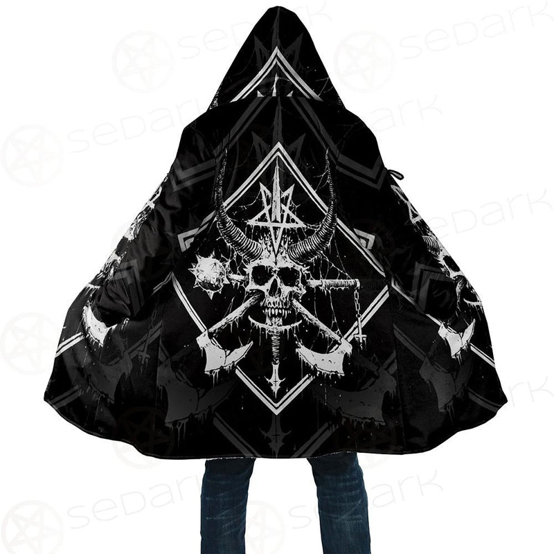 3D All Over Satanic Skull SDN-1002 Cloak