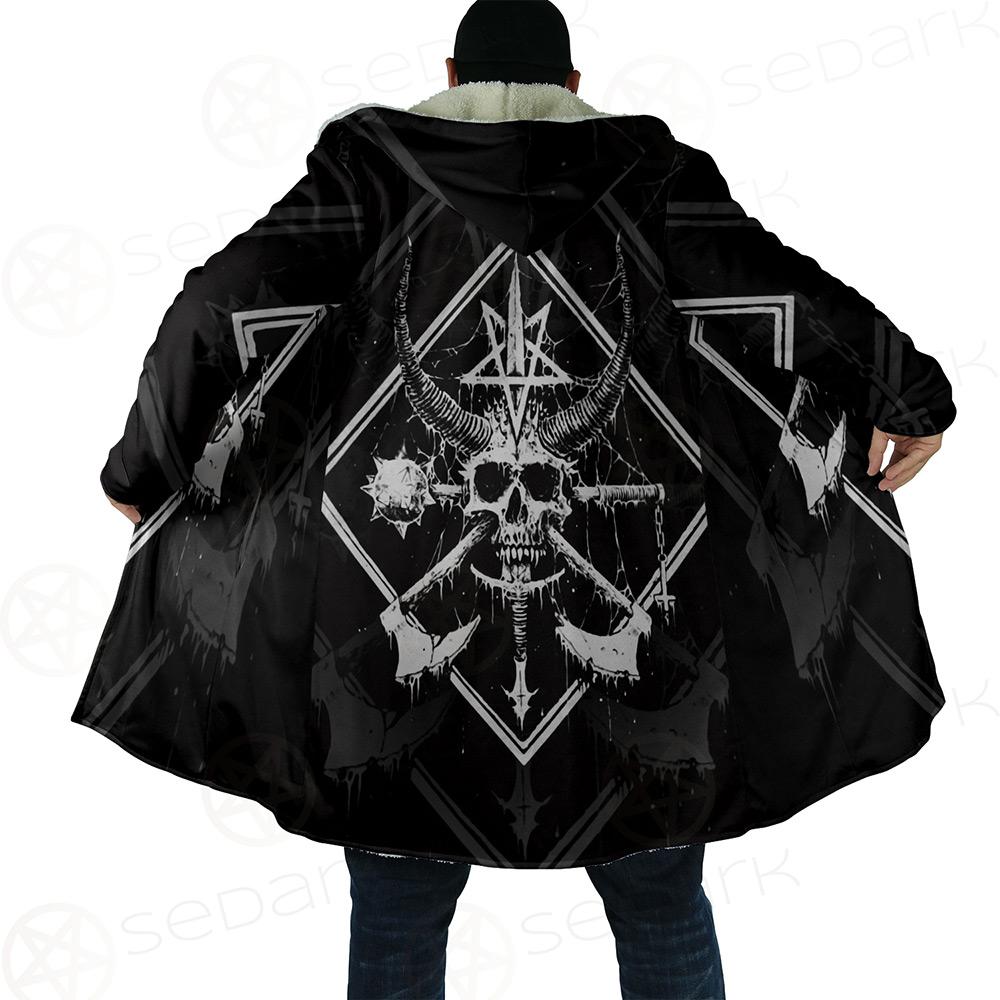 3D All Over Satanic Skull SDN-1002 Cloak