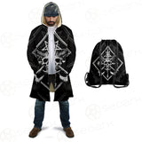 3D All Over Satanic Skull SDN-1002 Cloak with bag