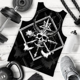 3D All Over Satanic Skull SDN-1002 Men Tank-tops