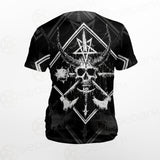 3D All Over Satanic Skull SDN-1002 Unisex T-shirt