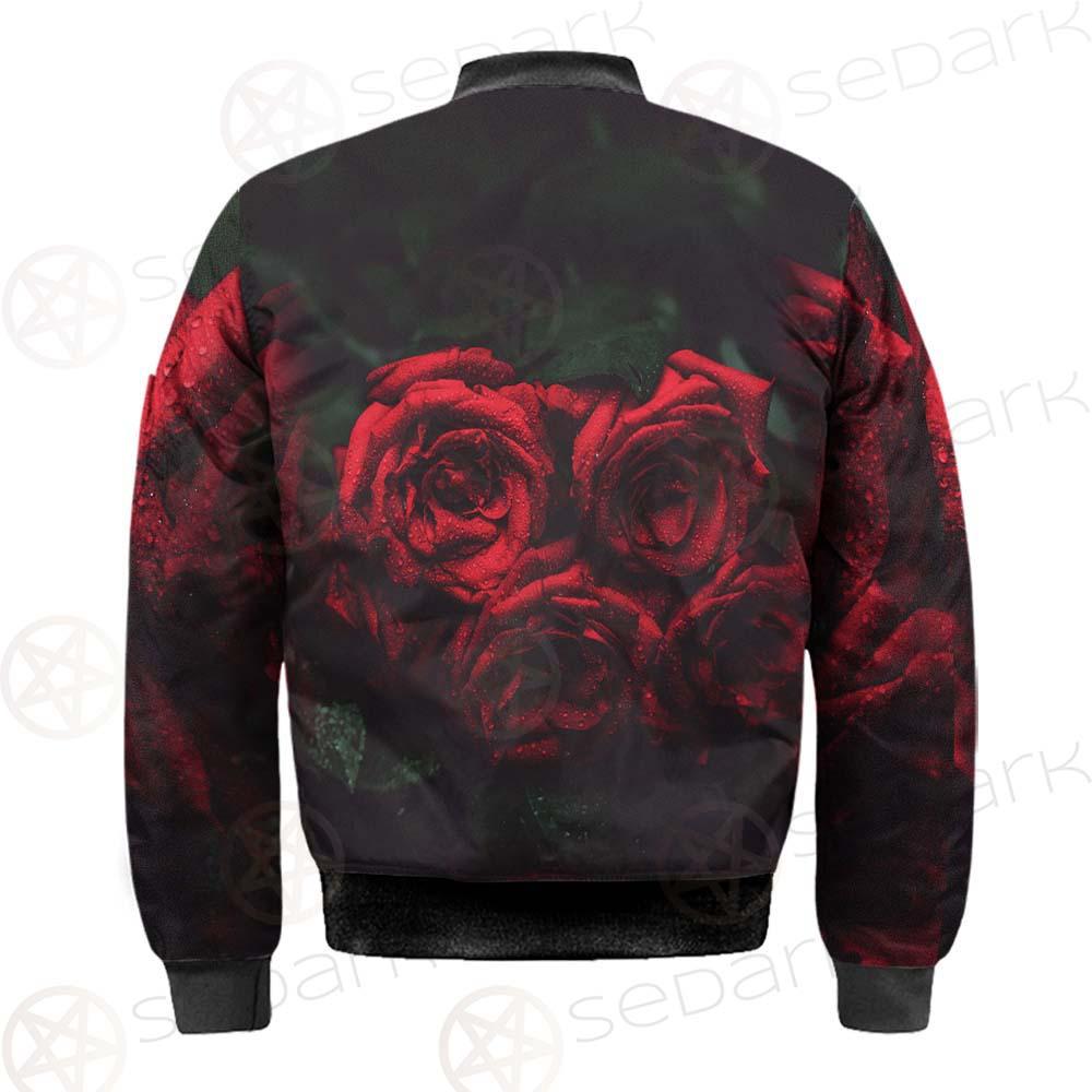 Dark Red Rose SDN-1003 Bomber Jacket