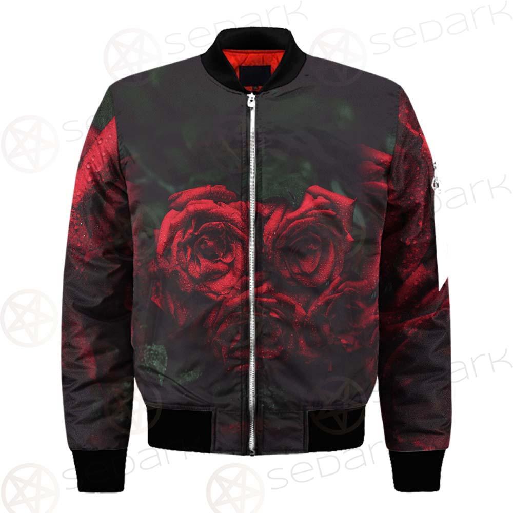 Dark Red Rose SDN-1003 Bomber Jacket