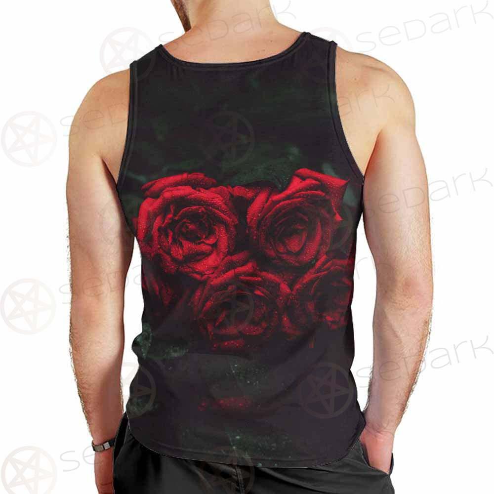 Dark Red Rose SDN-1003 Men Tank-tops