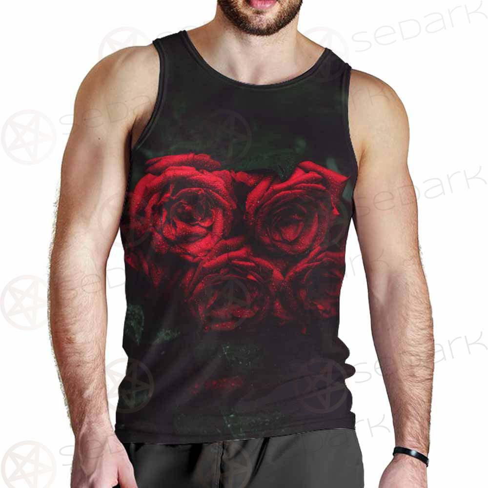Dark Red Rose SDN-1003 Men Tank-tops