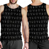 Satanic Symbol Men Tank-tops