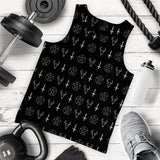 Satanic Symbol Men Tank-tops