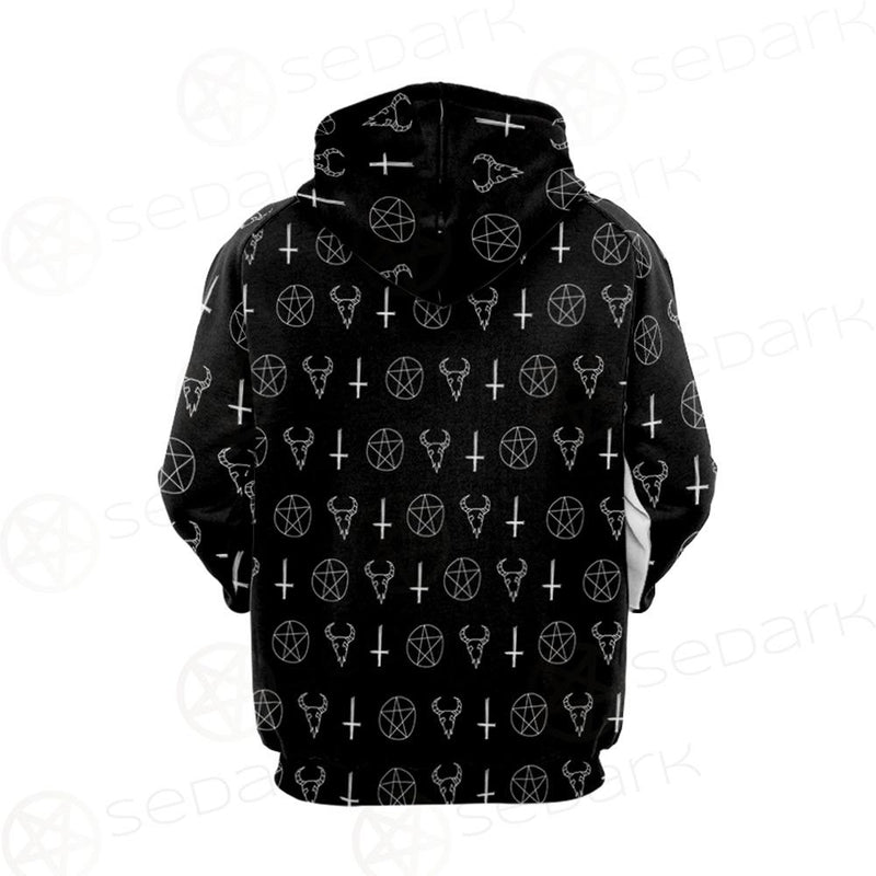 Satanic Symbol Hoodie Raglan