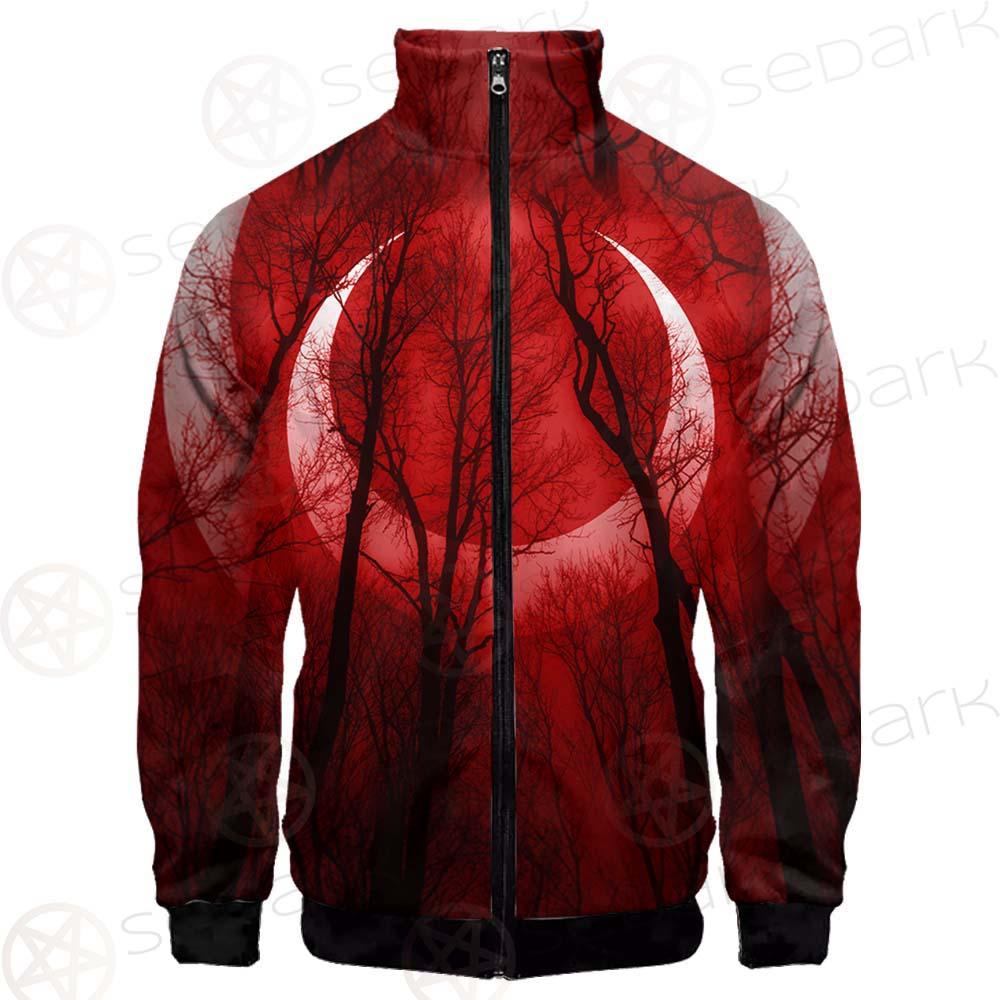 Dark Scary Forest SDN-1010 Stand-up Collar Jacket