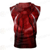 Dark Scary Forest SDN-1010 Zip Sleeveless Hoodie