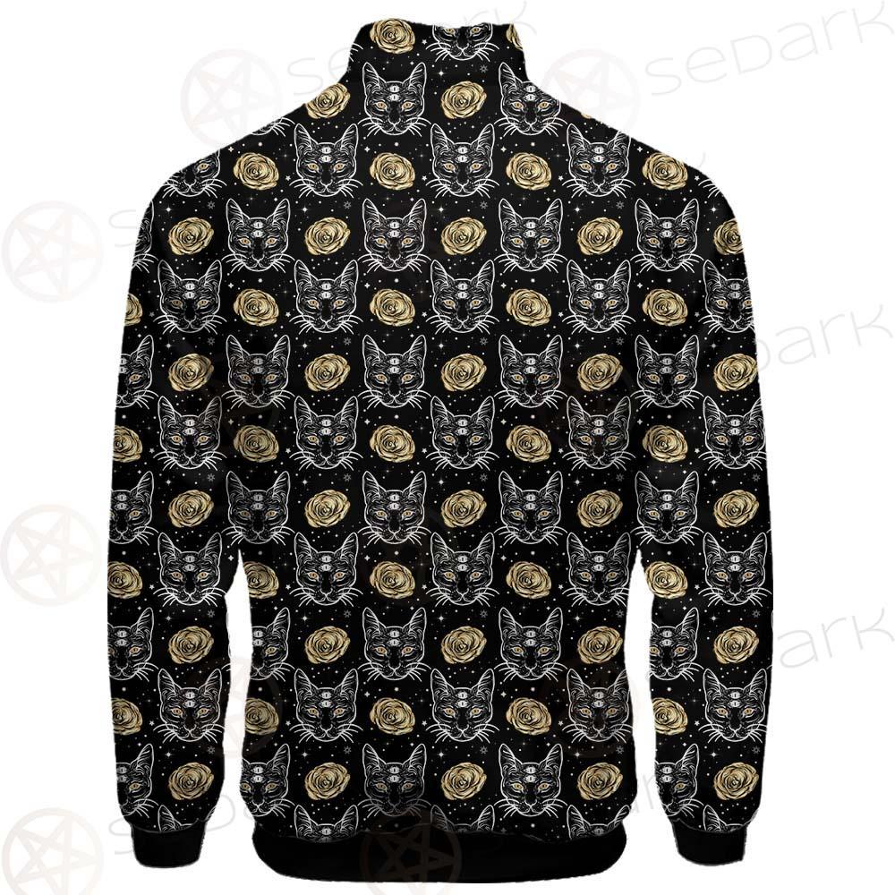 Four Eyed Cat Roses SDN-1011 Stand-up Collar Jacket