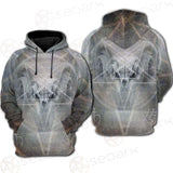 Black Mass Montage Occult Goat Skull SDN-1012 Hoodie Raglan