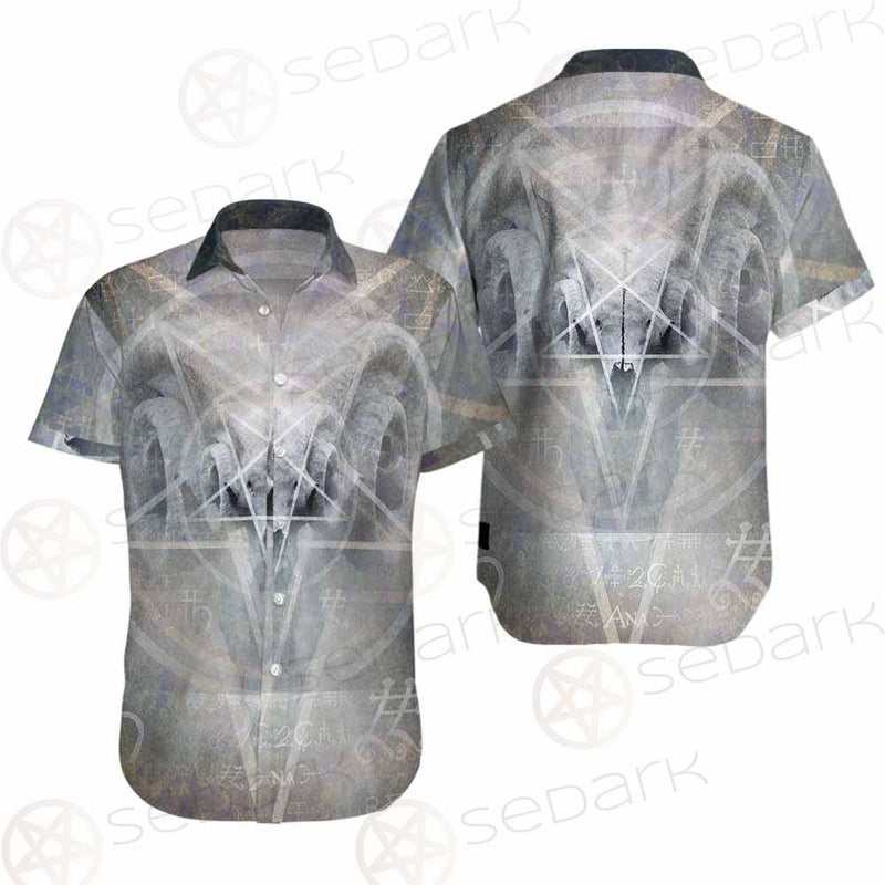 Black Mass Montage Occult Goat Skull SDN-1012 Shirt Allover