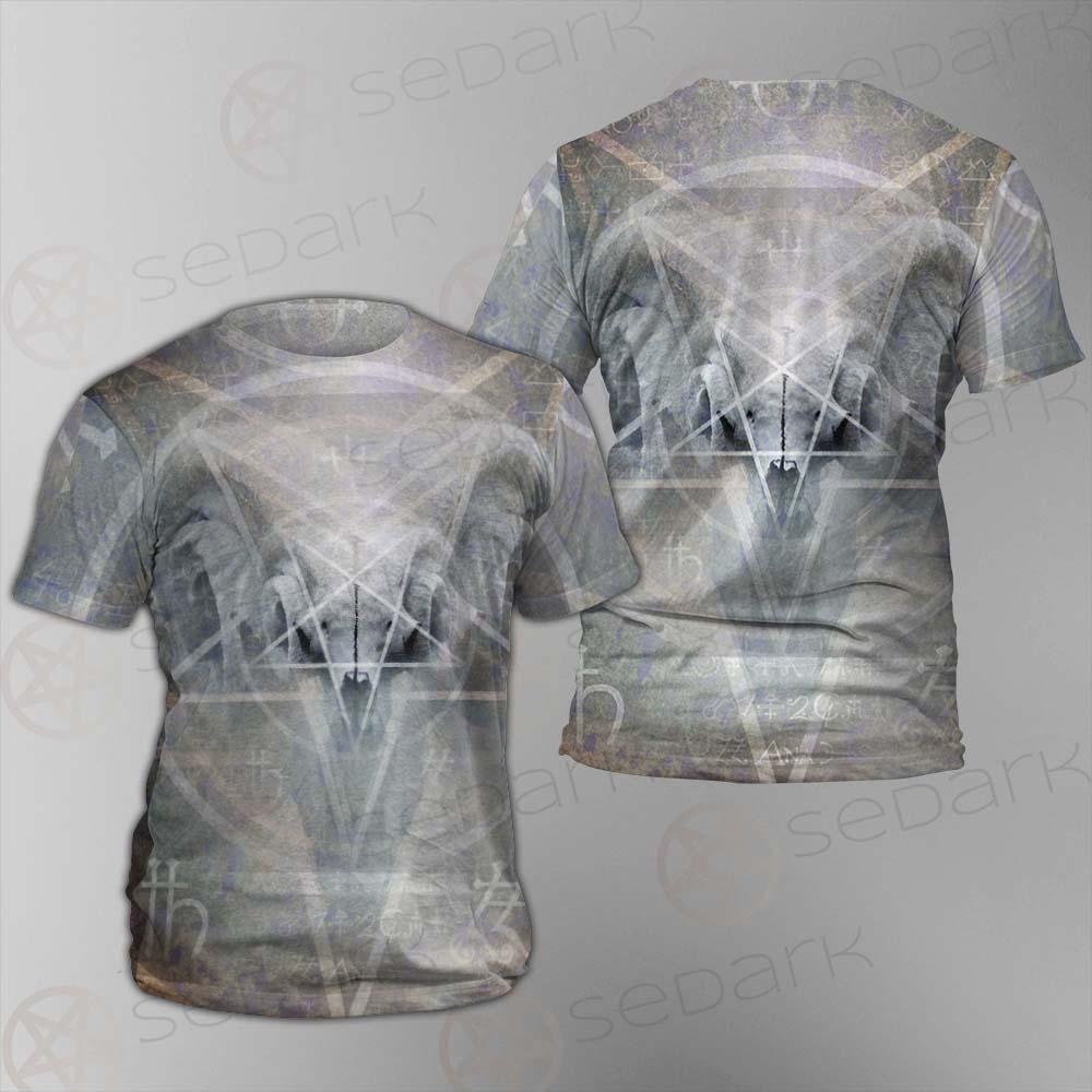 Black Mass Montage Occult Goat Skull SDN-1012 Unisex T-shirt